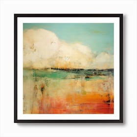 The Beach - Abstract Painting Art Print