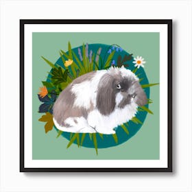 Fluffy Bunny Art Print