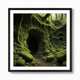 Mossy Cave Art Print