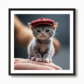 Tiny Cat Art Print