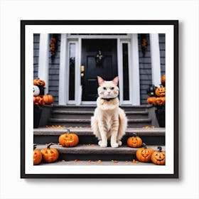 Halloween Cat 1 Art Print