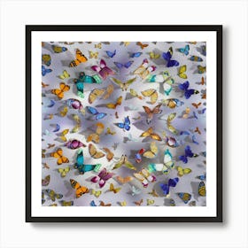 Butterfly Kaleidoscope Art Print