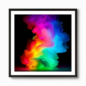 Colorful Brightness Colors Vibrant Pastel Power Gradient Vivid Luminous Radiant Bright S (6) Art Print