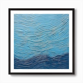 Blue Wave Art Print