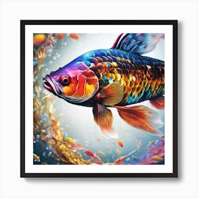 Koi Fish Art Print