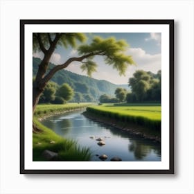 Landscape Painting 195 Art Print