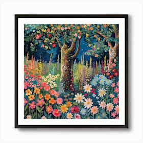 William Morris Bright Spring Flowers Garden Art Print