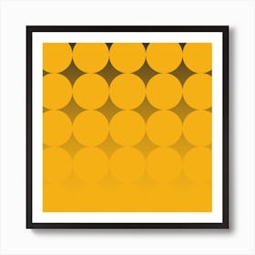 Circling Yellow Square Art Print