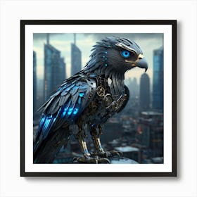 Eagle With Blue Eyes Art Print