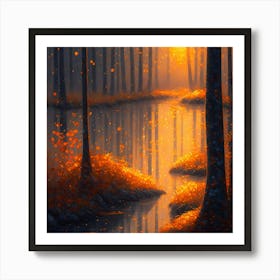 Autumn Forest 31 Art Print