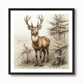 Deer! 67 Art Print