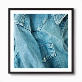 Blue Denim Shirt Art Print