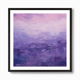 Abstract Amethyst: Nature's Camouflage Unveiled Art Print