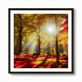 Autumn Sunrise Art Print