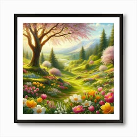 Spring In The Countryside Art Print