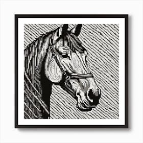 Horse Portrait Art Print