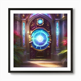 Blue portal  Art Print