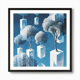 Trees In The Sky 2 Art Print