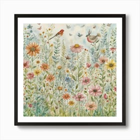 Wildflowers 3 Art Print