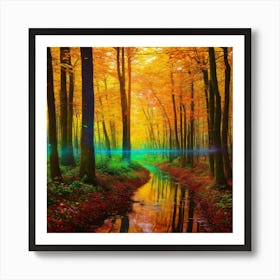 Autumn Forest 28 Art Print