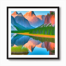 Mountain Lake 7 Art Print