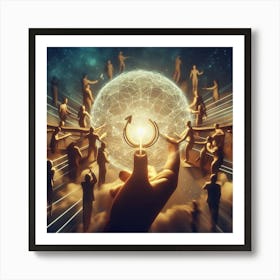 Concept Of Human Community Art Print