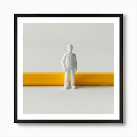 Pencil Man Art Print