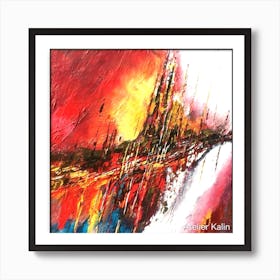 Abstract By Acher Kalin Art Print