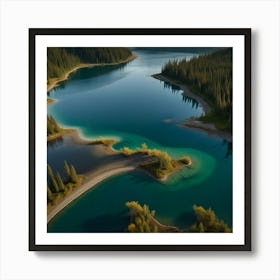 Default Create Unique Design Of Alaskan Lakes 2 Art Print