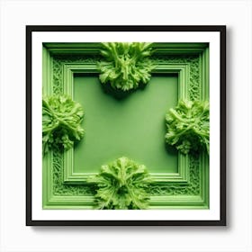 Green Frame 1 Art Print