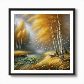 Autumn In The Forest 1 Art Print