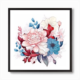 Floral Painting Art Print