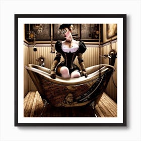 Steampunk Bath Art Print