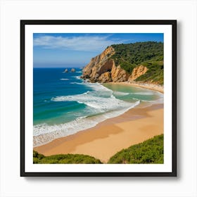 Beach In Portugal 2 Art Print