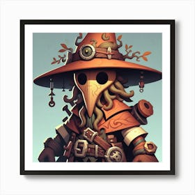 Game Art Octopus Wizard Art Print
