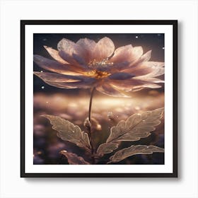 Flower At Night Art Print