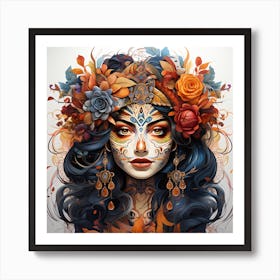 Day Of The Dead Girl 1 Art Print