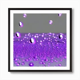 Water Droplets Art Print