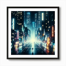 Futuristic City 13 Art Print