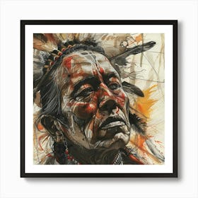 Indian Headdress Art Print