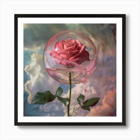 Rose In A Bubble Art Print