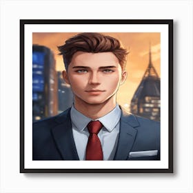 Man In Suit Poster