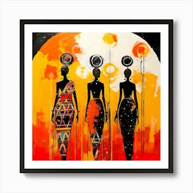 Three African Women 2 Art Print