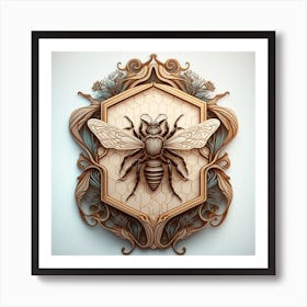 Bee art Art Print