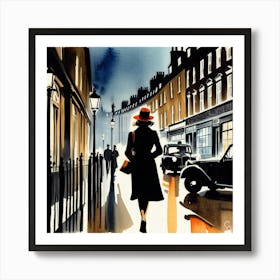 London Street Scene 11 Art Print