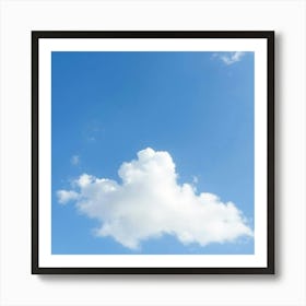 White Clouds In Blue Sky Art Print