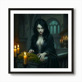 Gothic Girl 1 Art Print