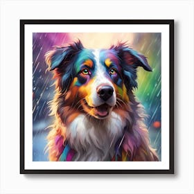 Australian Shepherd Art Print