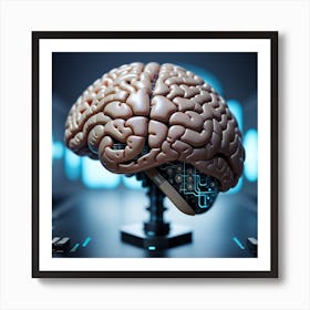 Artificial Intelligence Brain 18 Art Print