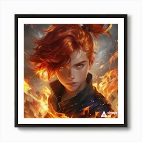 GOD OF FIRE Art Print